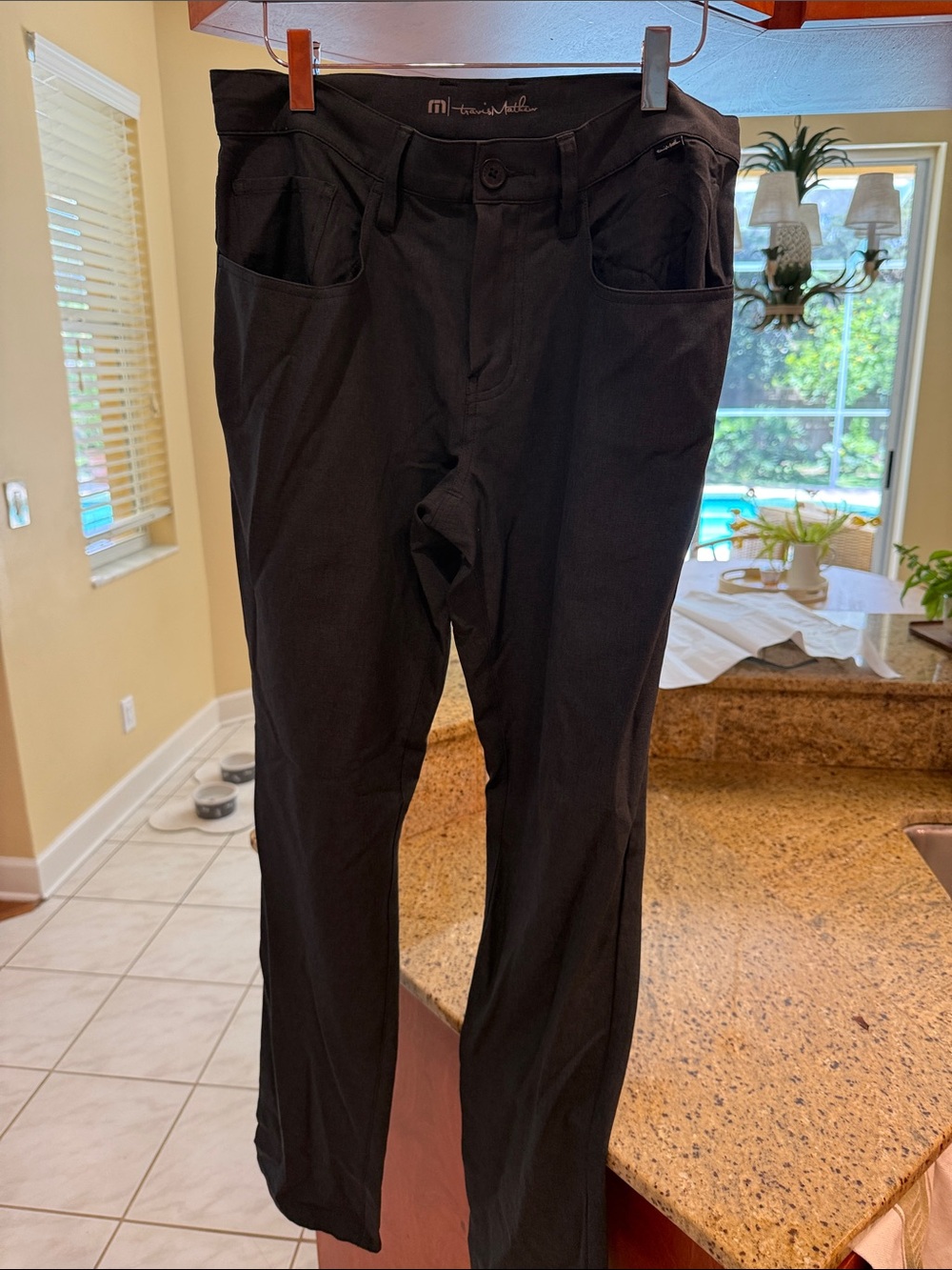 Travis Mathew Black Stretch Chinos